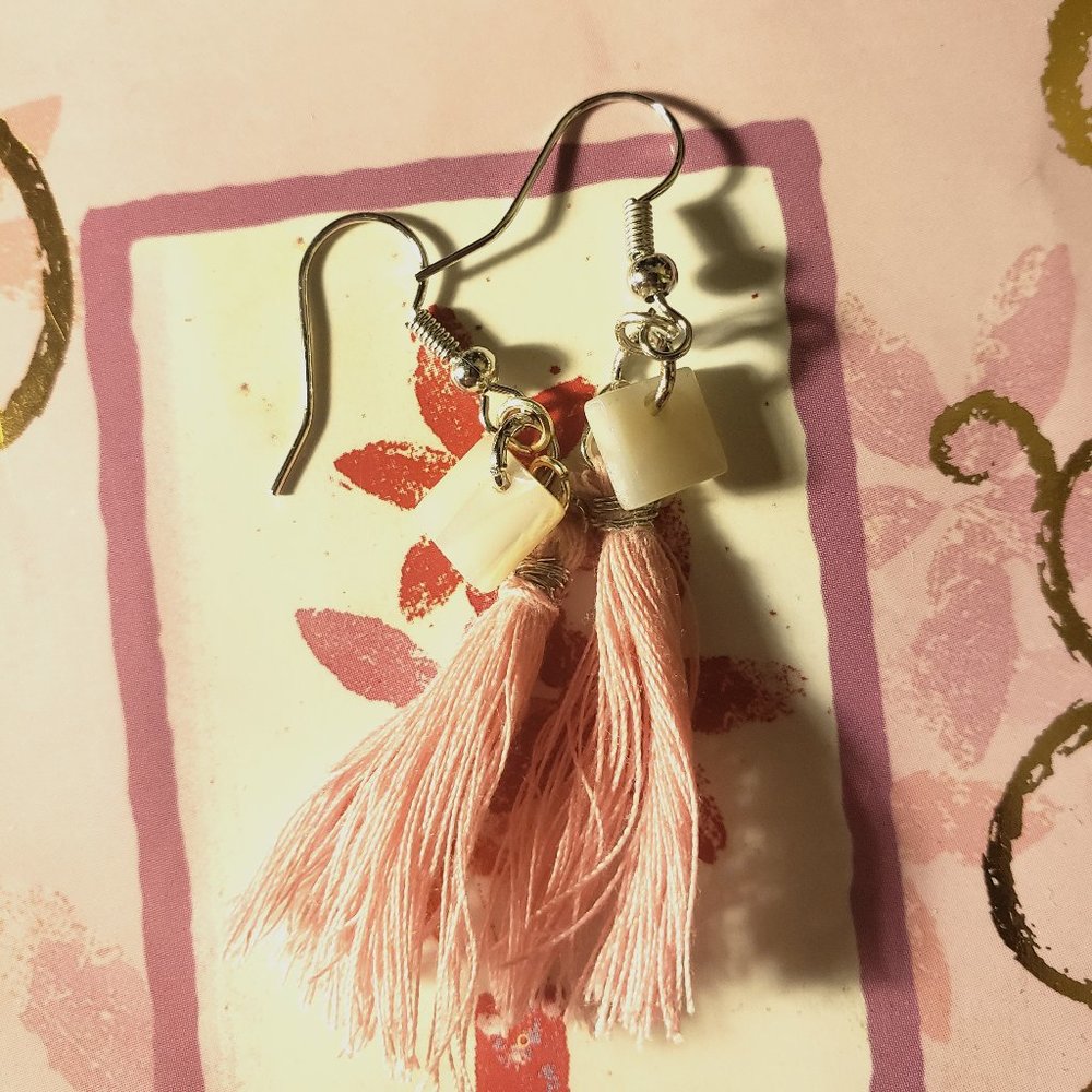Pink Mini Hooked Earring
